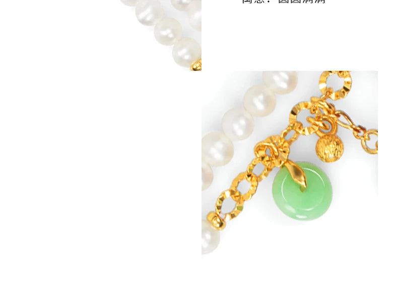 925 Sterling Silver Double Freshwater Pearl Chain Bracelet for Wedding