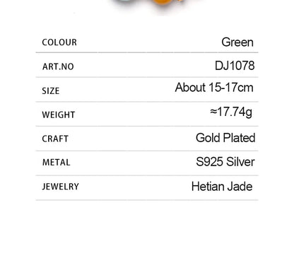 Hetian Jasper & Wax Amber Hand Chain｜Tibetan Silver Rope