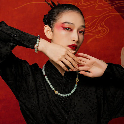 天然和田玉原创女士手链｜母亲节开运护身礼物