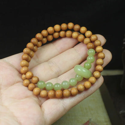 Old Sandalwood Prayer Beads Bracelet – Feng Shui Talisman