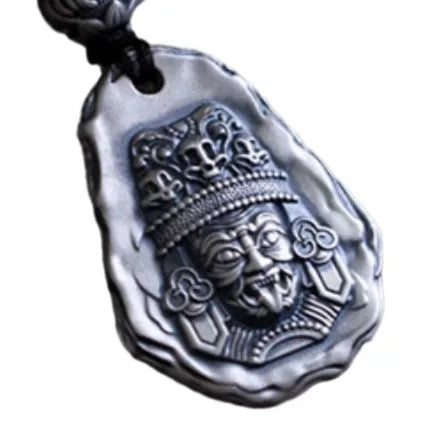 Female Wealth Goddess Tibetan Silver Pendant — Feng Shui Amulet
