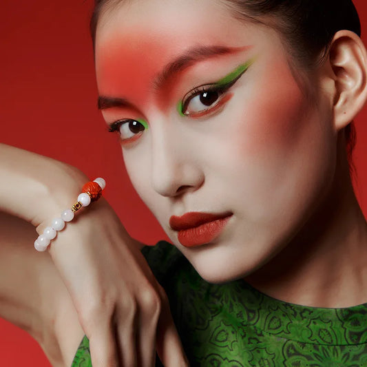 Hand-Carved Natural Jade Emerald Adjustable Bangle – Ethnic Tibetan Silver