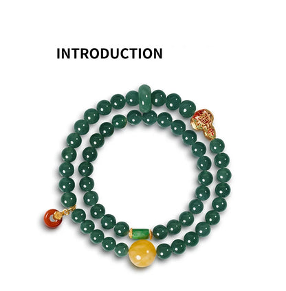 Hetian Jade Peace Buckle Bracelet — Valentine's Light Gift