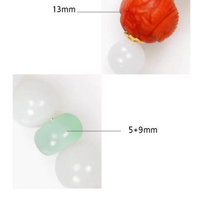 Hand-Carved Natural Jade Emerald Adjustable Bangle – Ethnic Tibetan Silver