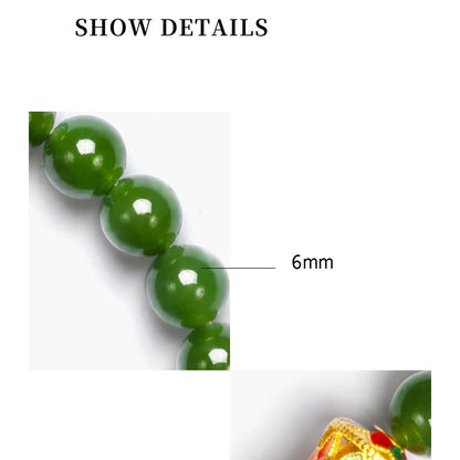 Hotan Jade & Tibetan Silver Bracelet — Light Luxury Amulet