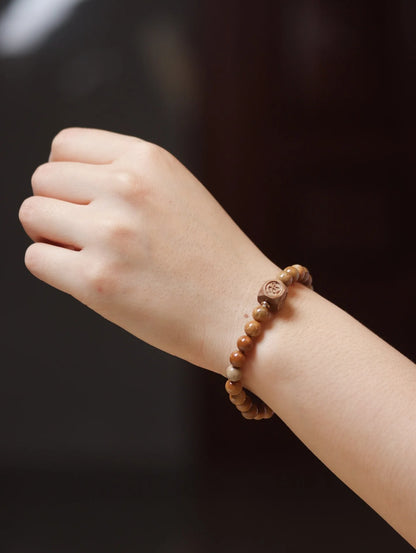 Gobi Bodhi Pearl Prayer Bracelet Desert Talisman