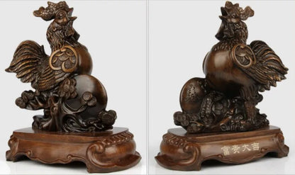 风水招财虎摆件｜镇宅纳福办公桌树脂工艺装饰