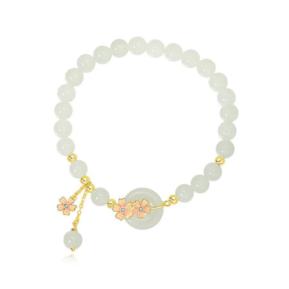 Hotan Peach Jade S925 Bracelet — Forest Aura Feng Shui
