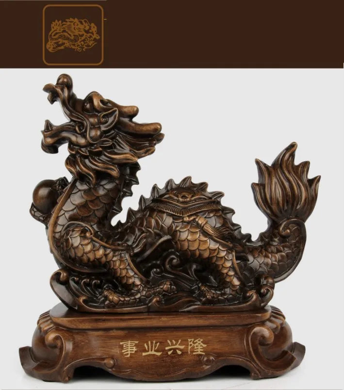 风水招财虎摆件｜镇宅纳福办公桌树脂工艺装饰