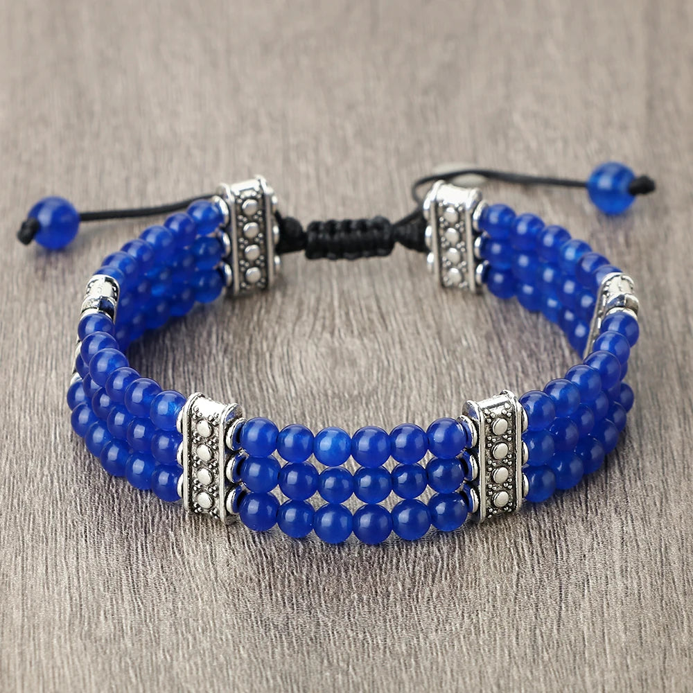 4mm虎眼石三层编织手链｜灵性护身开运手环