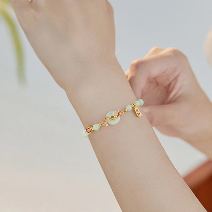 Hetian Jade Green Pearl Bracelet | Luxury Ladies Gift Bracelet