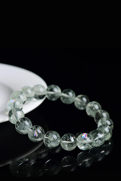 Rainbow Crystal Prosperity Bracelet | Big Crystal Wealth Beads