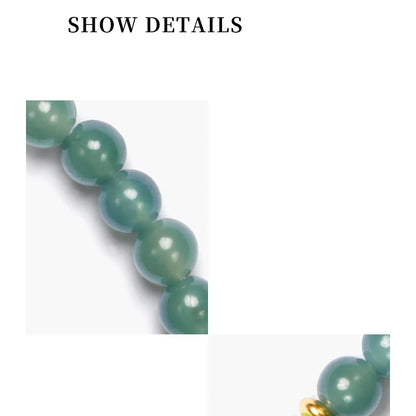 Green Translucent Bead Bracelet｜Light Luxury Party Gift