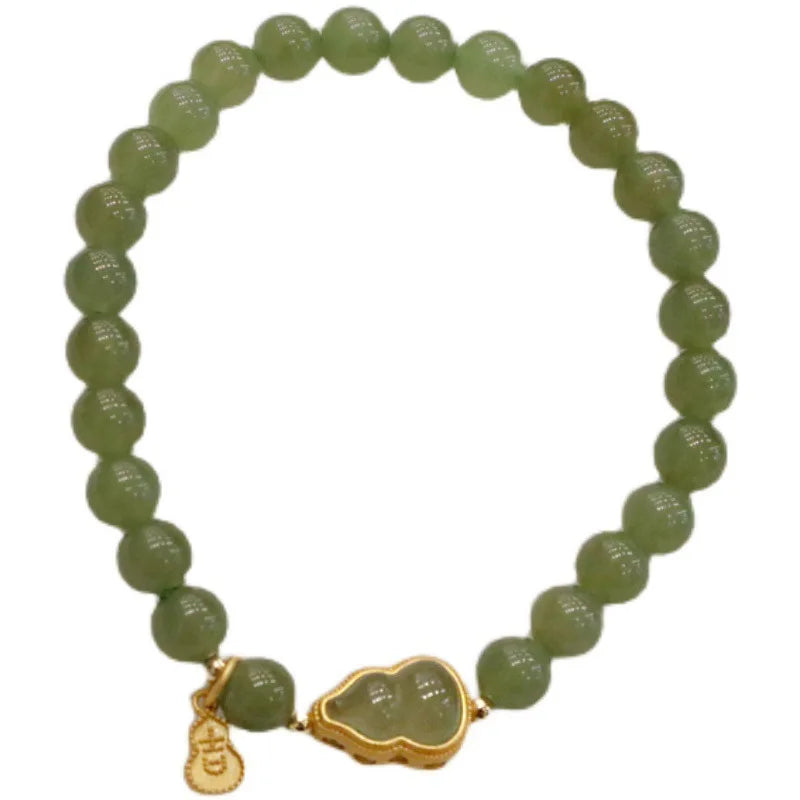 Fu Gourd Adjustable Bangle — Fu Character Amulet Bracelet