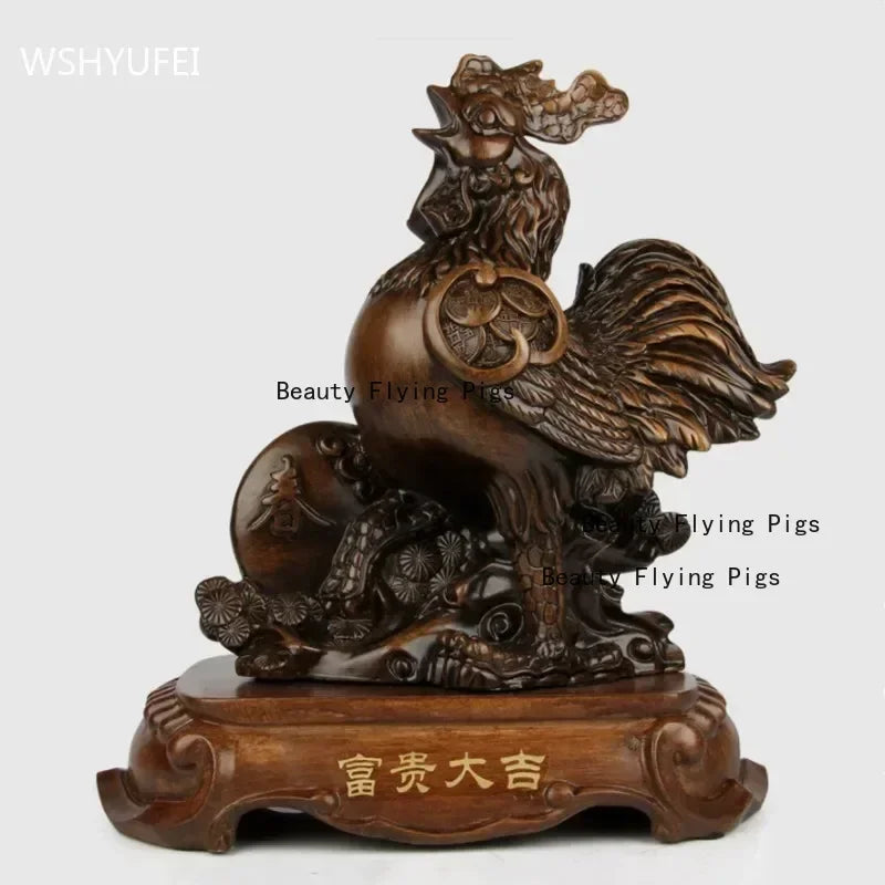 风水招财虎摆件｜镇宅纳福办公桌树脂工艺装饰