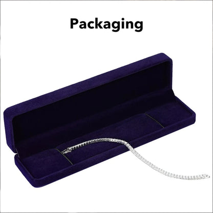 Moissanite Tennis Bracelet S925 18K White Gold｜Luck & Clarity