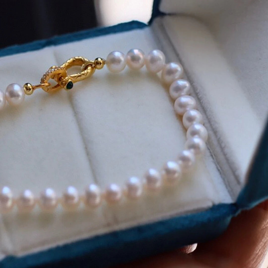Freshwater Pearl 5-6mm Classic Beaded Bracelet — Grace & Luck