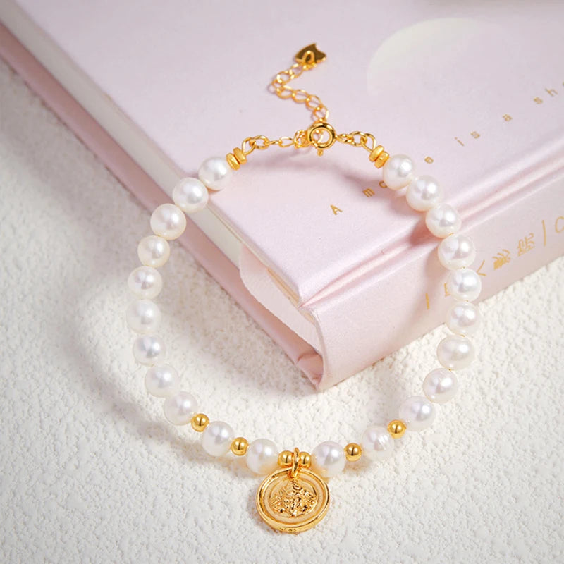 Natural White Pearl Chain Bracelet｜Feng Shui Elegance & Protection