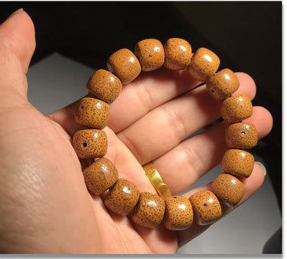 Hainan Bodhi Star-Moon Seed Bracelet — Buddhist Beads