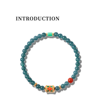 Hotan Jade & Tibetan Silver Bracelet — Light Luxury Amulet