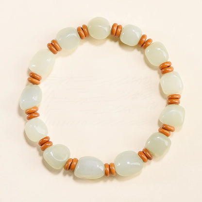 Hetian Jade Nephrite Lucky Ball Bracelet｜Couple Amulet Hand String