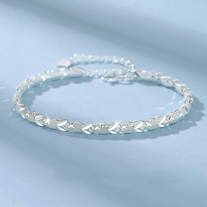 Sterling Silver Lucky Butterfly Bracelet — Vintage Feng Shui Charm