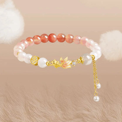 Brocaded Carp Multi-Treasure Hetian Jade & Agate Bracelet