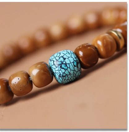 Gobi Bodhi Pearl Prayer Bracelet Desert Talisman