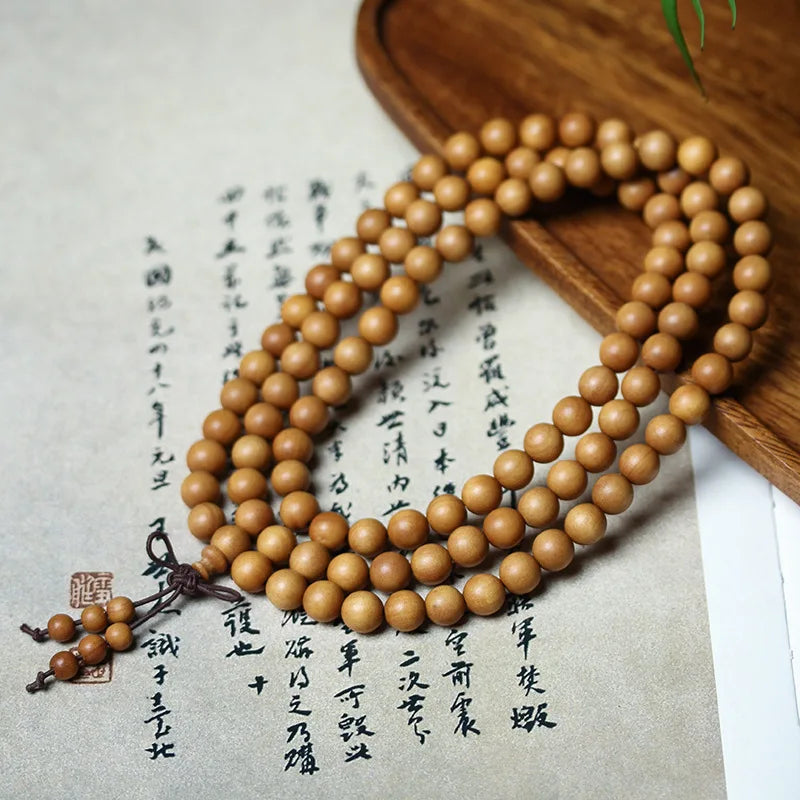 Old Mountain Lucky Sandalwood Prayer Beads Bracelet