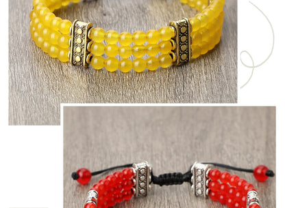 4mm虎眼石三层编织手链｜灵性护身开运手环