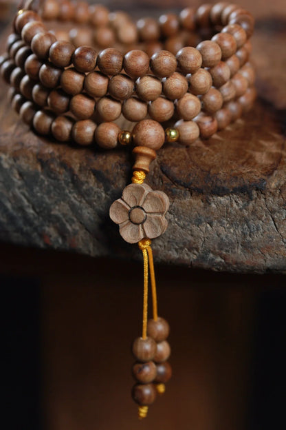 Old Sandalwood Prayer Beads Bracelet – Feng Shui Talisman