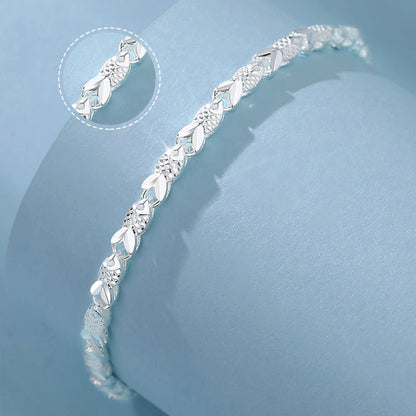 Sterling Silver Lucky Butterfly Bracelet — Vintage Feng Shui Charm