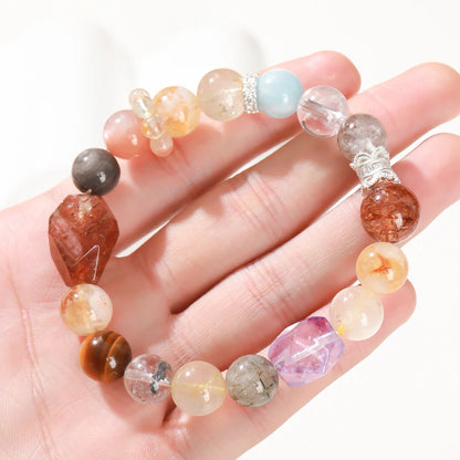 Rutilated Quartz Wealth & Luck Stretch Bracelet for Women