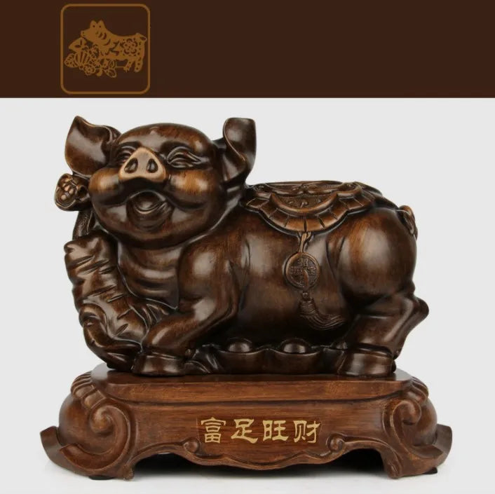 风水招财虎摆件｜镇宅纳福办公桌树脂工艺装饰