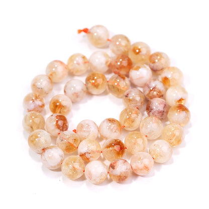 天然黄水晶圆珠手串/串珠｜4/6/8/10mm 开运能量水晶DIY