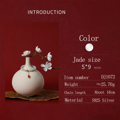 Emerald Rhodochrosite Bead Bracelet with S925 Agate