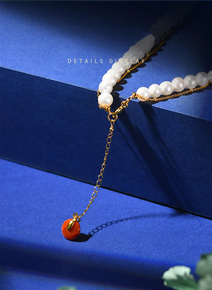 Sterling Silver Orbicular Pearl Choker — Ethnic DIY Pendant