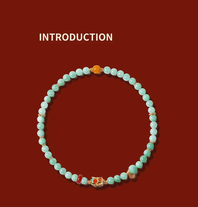 Hetian Jade Peace Buckle Bracelet — Valentine's Light Gift