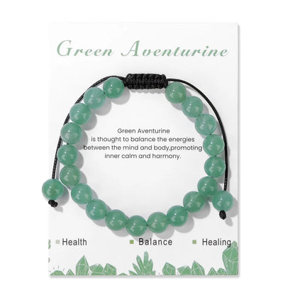 Green Aventurine Reiki Healing Bead Bracelet Unisex