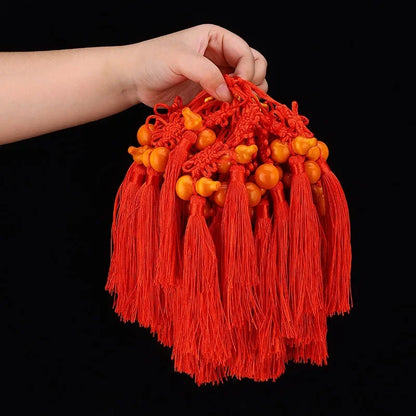 古铜五帝钱红绳挂饰｜招财镇宅开运护符 风水化煞