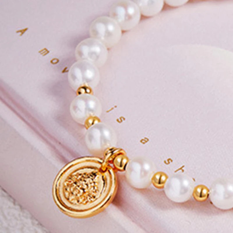 Natural White Pearl Chain Bracelet｜Feng Shui Elegance & Protection