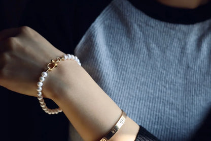 Freshwater Pearl 5-6mm Classic Beaded Bracelet — Grace & Luck