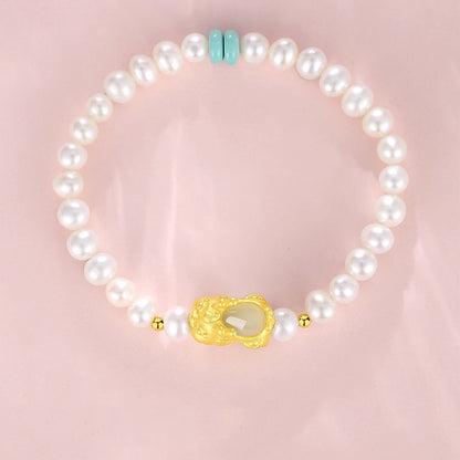Natural Hetian Jade Animal Bracelet – Retro Elegance