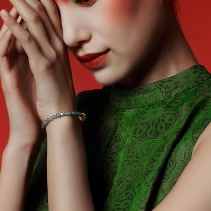 Green Translucent Bead Bracelet｜Light Luxury Party Gift