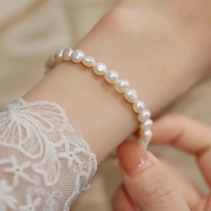 Natural Pearl & Hetian Jade Bracelet｜Wedding Feng Shui Charm
