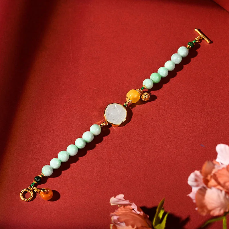 Hand-Braided White Jade Bracelet｜Adjustable Delicate Gift