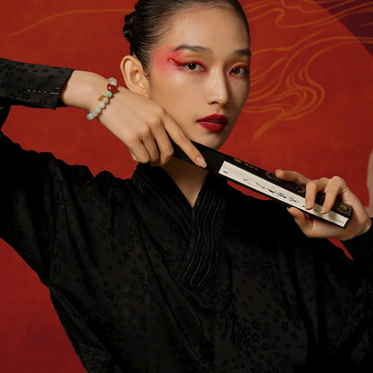 Light Purple Hetian Jade & Pearl Bracelet｜Elegant Continuous Hand String Gift