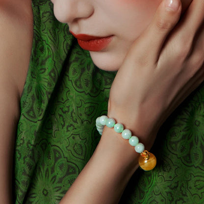 Timeless S925 18K Gold-Plated Beaded Bracelet — Statement Elegance