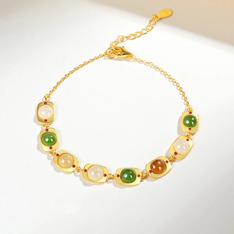 和田碧玉可调多款手链｜高端女士灵性手饰