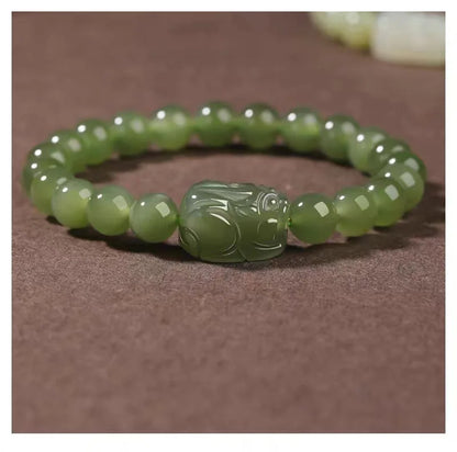 Hotan Blue Jade Couples Bracelet | Ethnic Brave Duo